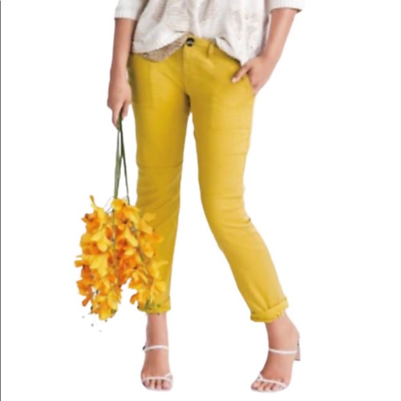 CAbi Pants - Cabi #5869 Utility Trouser Mustard Yellow Size 8